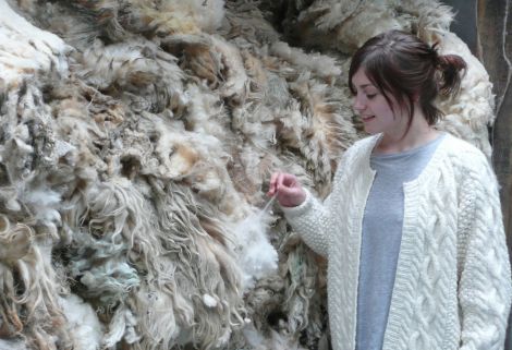 Sarah Laurenson of Jamieson & Smith: 'Could take more wool if it was available' - Photo: Pete Bevington