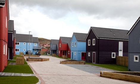 Grodians, part of the final phase of Quoys, the largest scheme completed by Hjaltland Housing Association. Pic. Billy Fox