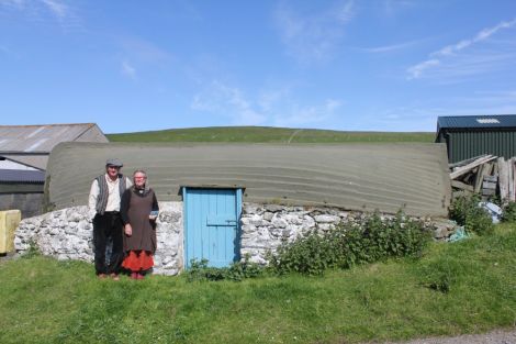 Yves & Solange Dussin at Skaw on Unst. Pic. Y&S Dussin