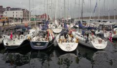 Bergen Shetland Race yachts in Lerwick harbour on Friday. Pic. Chris Brown