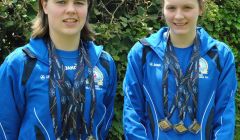 Shetland's golden girls Amy Harper (left) and Andrea Strachan.