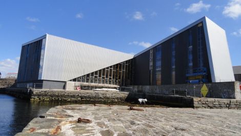 The Mareel building site on Tuesday - Photos: Hans J Marter