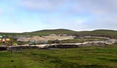 The building site at Hoofields, Lerwick. Pic. Garry Sandison