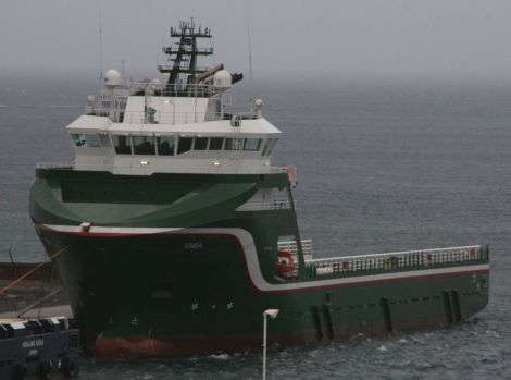 The Enea in Lerwick harbour, earlier this year - Photo: Scott Goudie