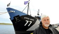 Paul Watson in Lerwick last month - Photo: Malcolm Younger, Millgaet Media