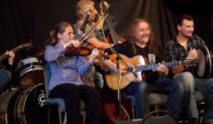 Maggie Adamson, May Gair, Brian Nicolson & Arron Ryan at Sunday's charity concert - Photo: Dave Hammond