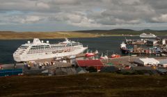 Ocean Princess (berthed) and Azamara Journey - Photo: Austin Taylor