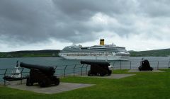 Costa Pacifica (114,288 gross tonnes) during a visit to Lerwick - Photo: LPA