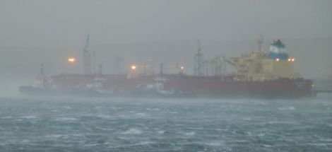 Sullom Voe In Storm