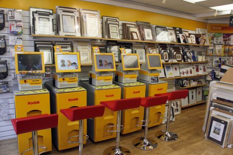 Create your picture products using one of the five state-of-the-art Kodak Kiosks with staff on hand to assist.