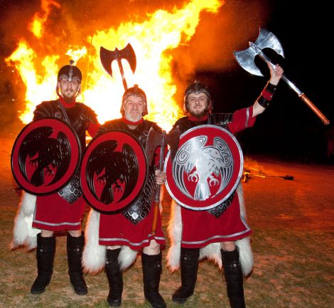 Jarl's squad members Andrew, Lowrie and Kenneth Shearer.