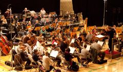 The fyll symphony orchestra during rehearsals on Sunday afternoon - all photos: Billy Fox