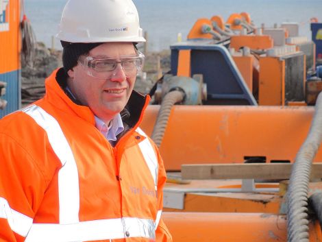 Van Oord project manager Menno Bijl  