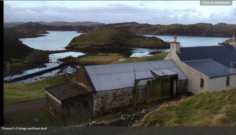 One of the main character's cottage and boat shed - Photo: Between Weathers