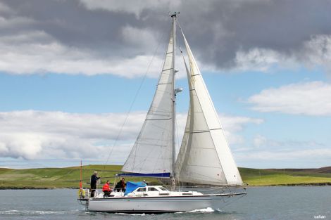 The Indulgence seen in Lerwick harbour a few weeks ago - Photo: Valian