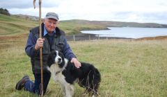 Andrew Nicolson reunited with Fleck. Pic. Shetland News