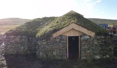 The completed Viking longhouse - all photos: Courtesy of Shetland Amenity Trust