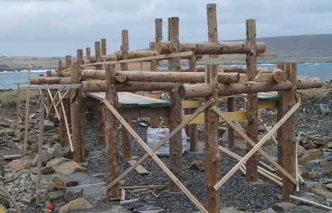 The longhouse structure.