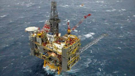 One of the two new Clair Ridge platforms west of Shetland. Pic. BP plc