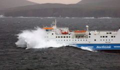 NorthLink heads into rough seas as it deals with atrocious weather and industrial action. Pic. Mark Berry