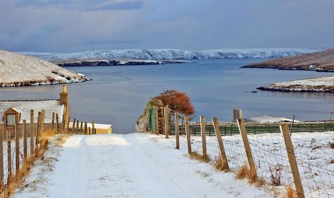 Looking out Mid Yell Voe from Reafirth - Photo: Charlie Inkster