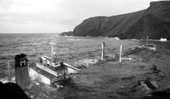 The Braer came to rest at Garths Ness. Photo: Malcolm Younger/Millgaet Media