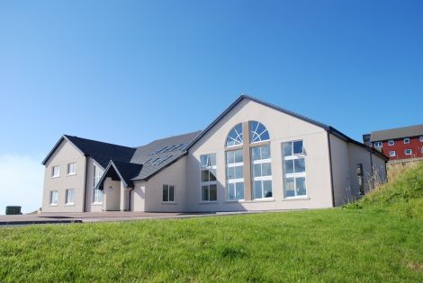 Award winning Lerwick Baptist Church at Quoys. Pic. DITT