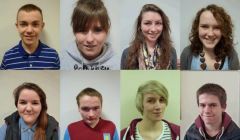 The eight local SYP candidates: Top (left to right): Andrew Bain, Catherine Hannah, Diana Inkster, Kaylee Mouat. Bottom (left to right): Sammy-Jo Wallace, Samuel Barlow, Samuel McCormack and James Leonard.