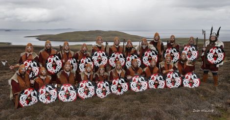 The 2013 Bressay jarl squad, Photo Ivan Hawick