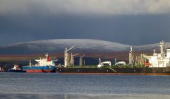 A busy port of Sullom Voe - Photo: John Bateson