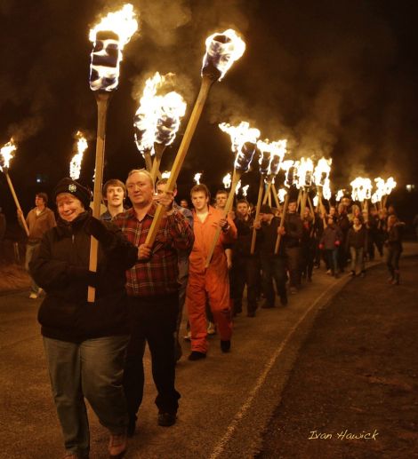 The procession. Photo Ivan Hawick