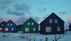 Hjaltland Housing Association properties at Norrendal, Whalsay. Photo John Dally