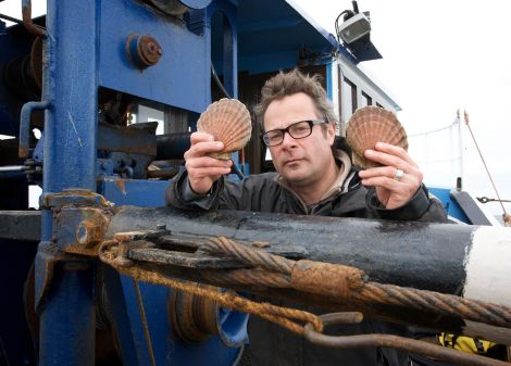 Hugh Fearnley Whittingstall says Shetland's inshore fishery sets an example. Photo Channel4