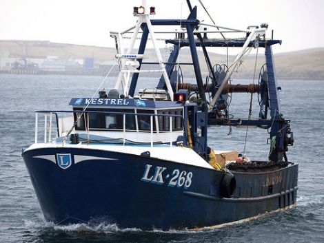 The Shetland shellfish boat Kestrel. Photo SSMO