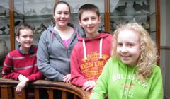 Number crunchers extraordinaire (from left) Fyntan Shaw, Louise Cluness, Jack Tait and Lois Ross. Photo AHS/SIC