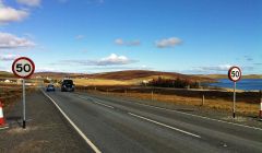 The speed limit was introduced late last week - Photo: Shetland News