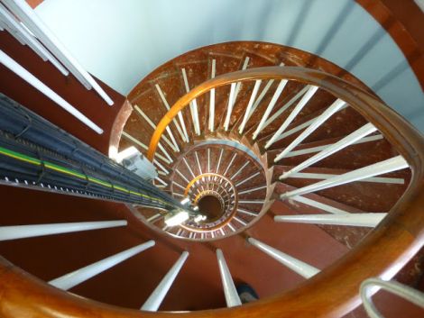 Inside the Fair Isle South Lighthouse - Photo: Tommy Hyndman