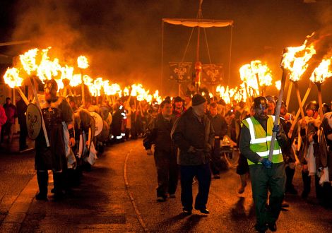 The procession.