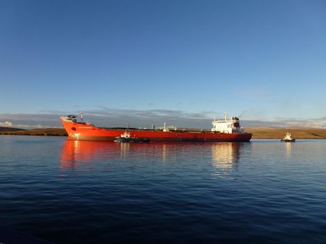 Last oil? Shuttle tanker Loch Rannoch is about to deliver her final load before the Schiehallion field closes for a major upgrade. Photo John Bateson