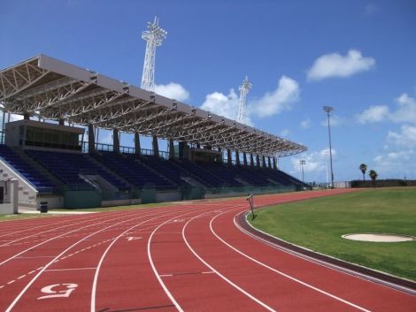 The stadium at Bermuda's national sports centre where the athletics will take place. Photo Bob Kerr/SIGA