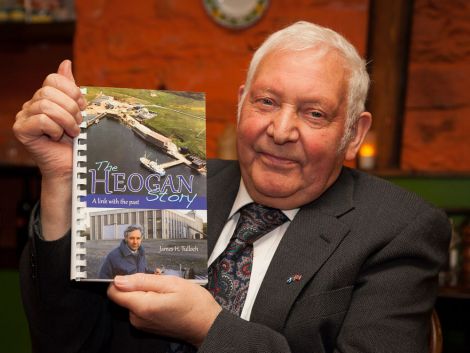 Hebbie Tulloch with his new book - Photo: Ben Mullay