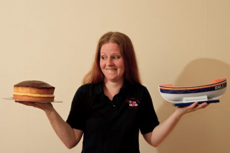 It’s a tough choice... Wark is giving up cake to help raise money for her lifeboat crew training - Photo: Olivia Abbott