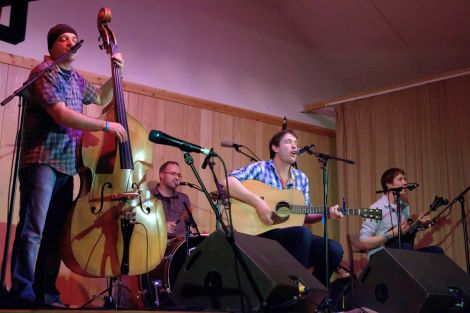 Country & Northern start the evening fronted by the "slightly bumbling", but rich, warm voiced Malachy Tallack. Photo Olivia Abbott