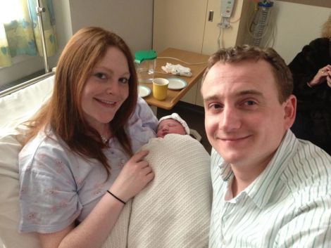 The star of the 33rd Shetland Folk Festival, Hamish McLeman with his happy parents Mhari and Ewan at Aberdeen