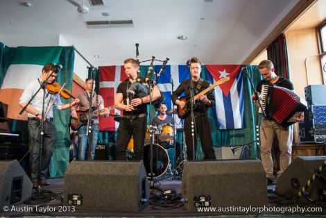 Celtic folk rock band Skerryvore were the first on stage at the opening concert - Photos: Austin Taylor