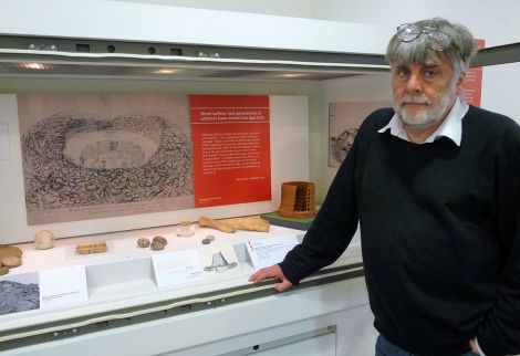 Focussed on brochs: Shetland archivist Brian Smith - Photo: Shetland Amenity Trust