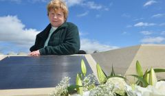 Pauline Nixon, grateful for the community to have come together to make the memorial a reality - Photo: Malcolm Younger/Millgaet Media