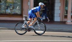 Christine Mclean at Thursday's town centre criterium.