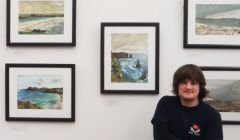 Emerging artist Graeme Taylor was helped by the Moving On transition support service to develop a body of work for an exhibition at Mareel on display until the end of August. Photo Moving On