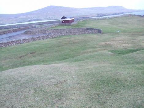 The site where the new skatepark will be built. Photo Shetland Skatepark Association